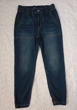 GAP Denim Jogger Jeans Pull-On Elastic Waist Medium Wash XS